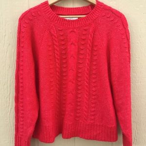 Fun and cozy LOFT cable knit sweater